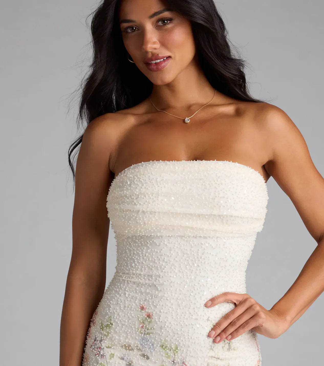 Enchanted Ivory Blossom Dress