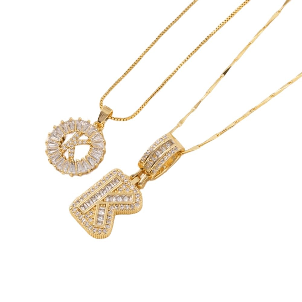 LuminaLetter™ 14K Gold Initial Necklace