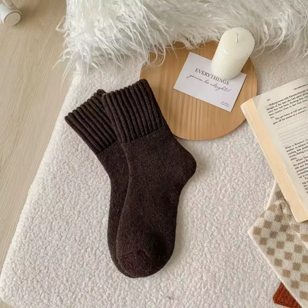 SnuggleSocks™ - Knitted Fleece Socks