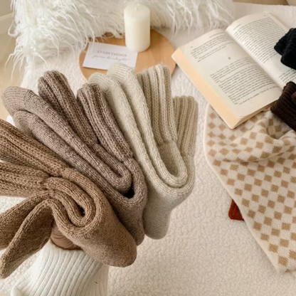 SnuggleSocks™ - Knitted Fleece Socks