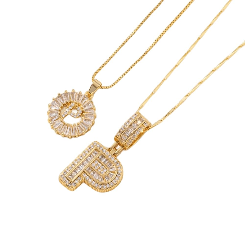 LuminaLetter™ 14K Gold Initial Necklace