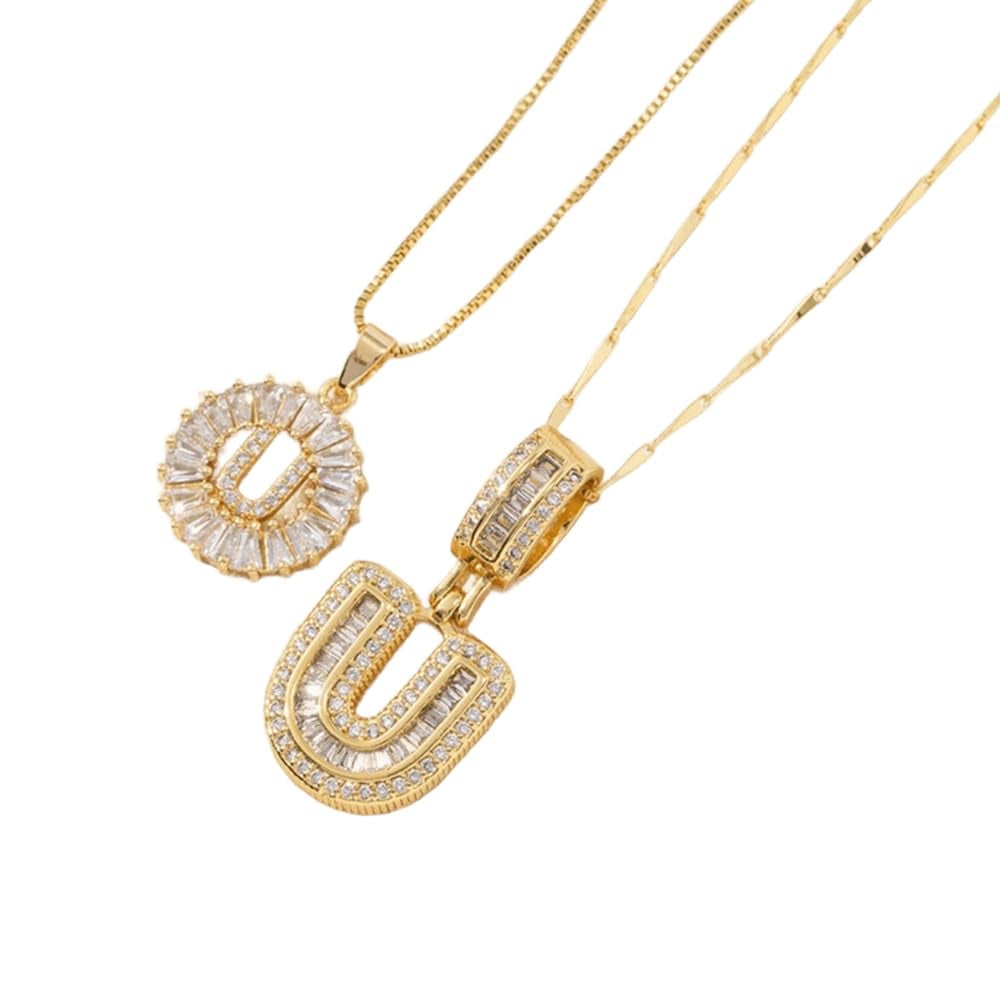 LuminaLetter™ 14K Gold Initial Necklace