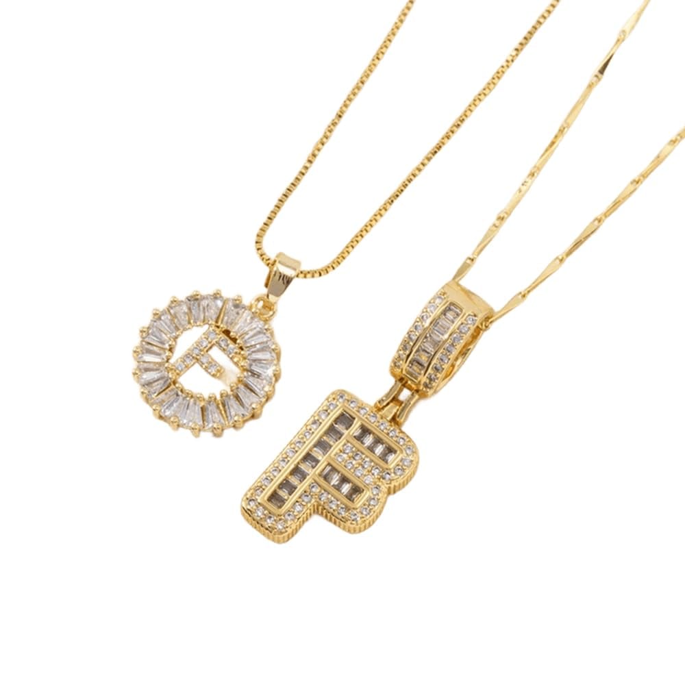 LuminaLetter™ 14K Gold Initial Necklace