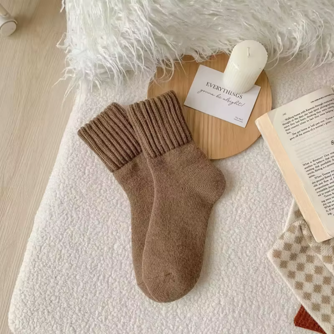 SnuggleSocks™ - Knitted Fleece Socks