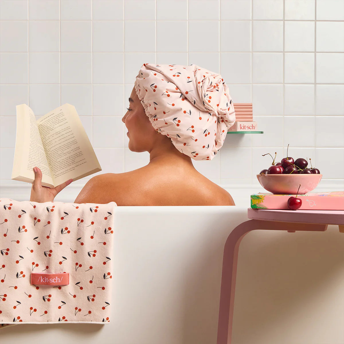 SilkShield™ - Satin Lined Shower Cap