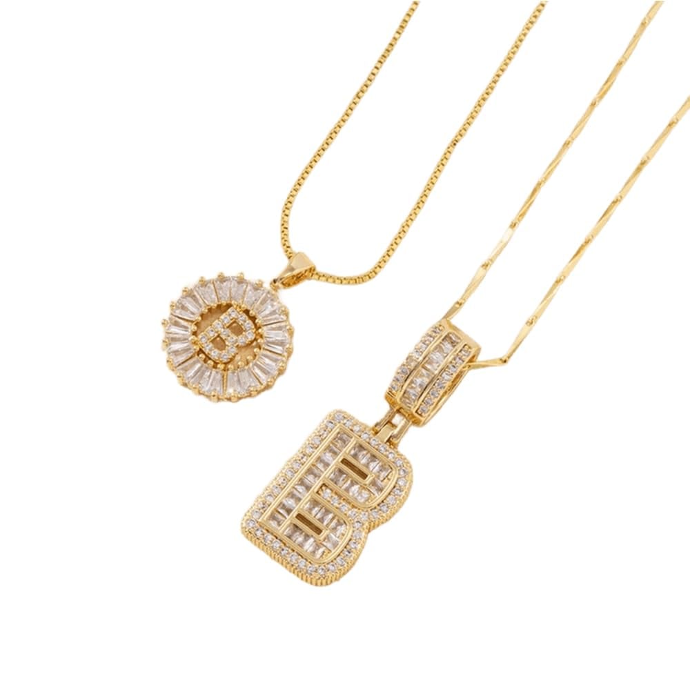 LuminaLetter™ 14K Gold Initial Necklace