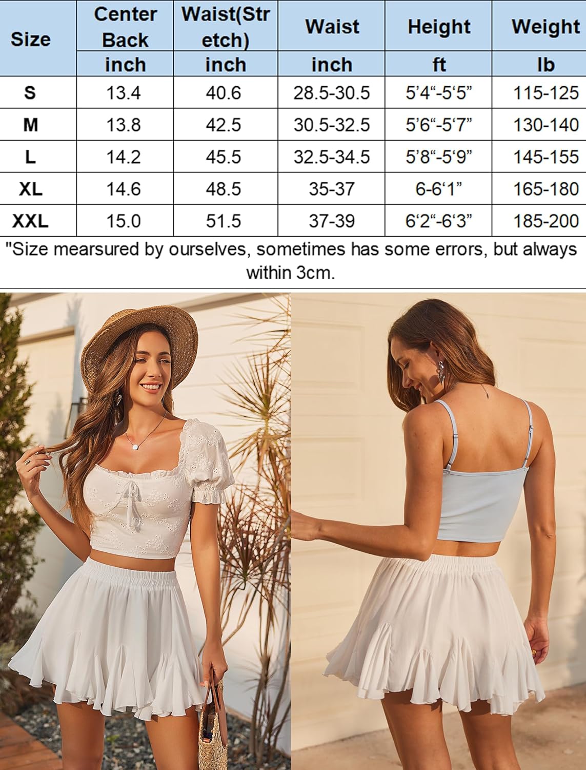 ChiffonSwirl™ Double Layer Ruffle Mini Skirt