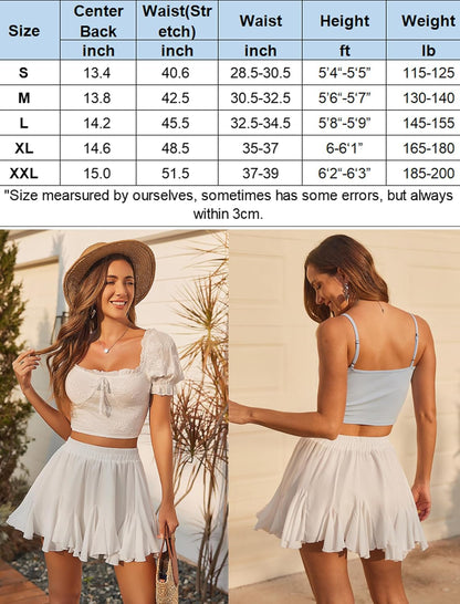 ChiffonSwirl™ Double Layer Ruffle Mini Skirt
