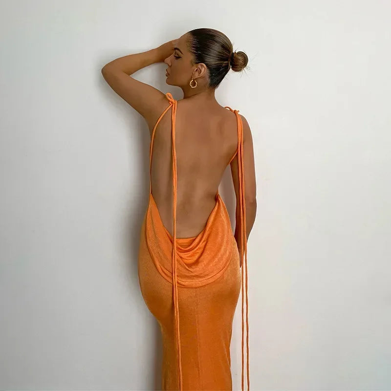 Luna Backless Maxi Dress