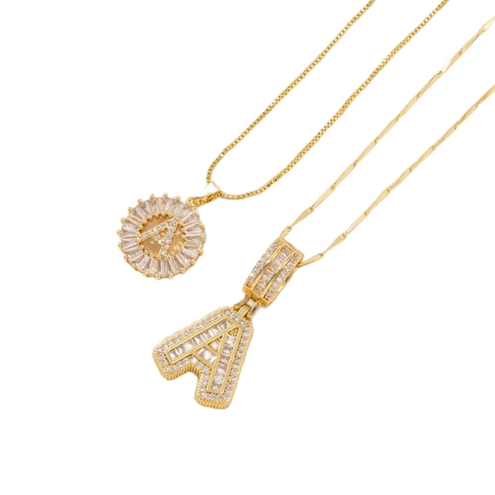LuminaLetter™ 14K Gold Initial Necklace