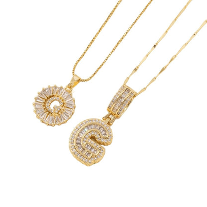 LuminaLetter™ 14K Gold Initial Necklace