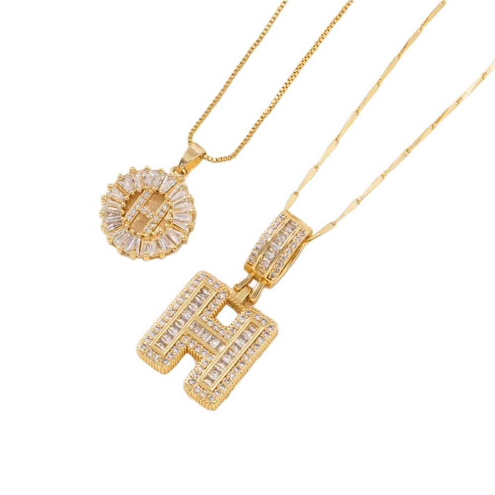 LuminaLetter™ 14K Gold Initial Necklace