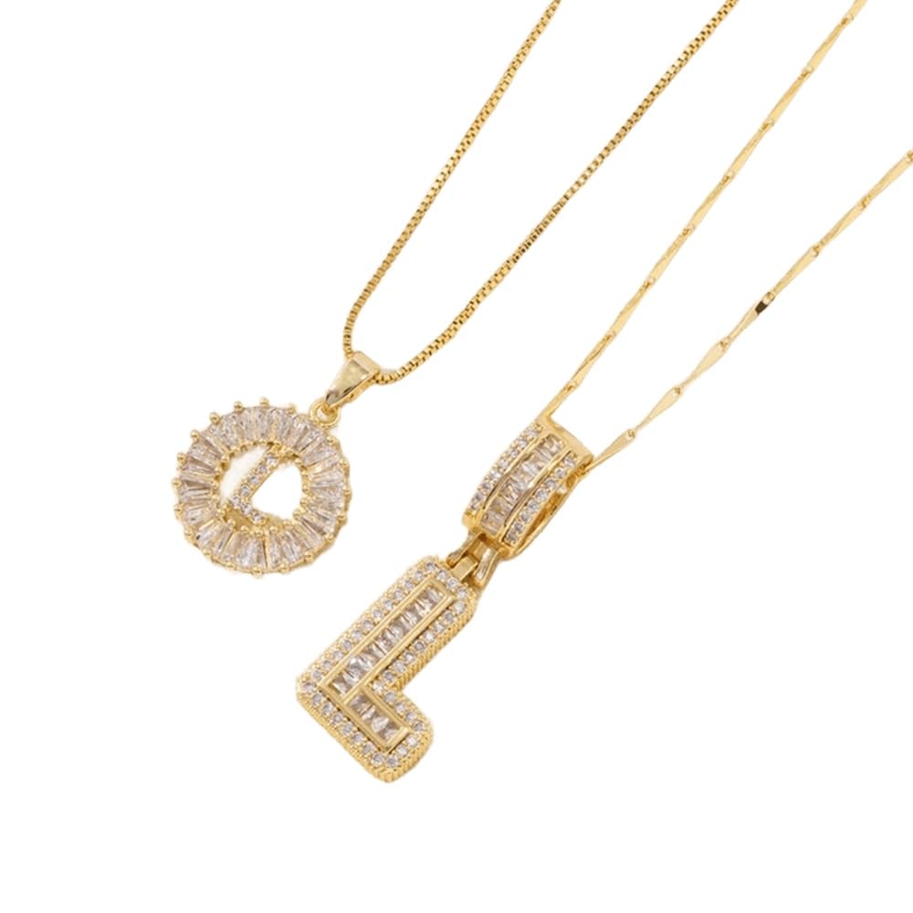 LuminaLetter™ 14K Gold Initial Necklace