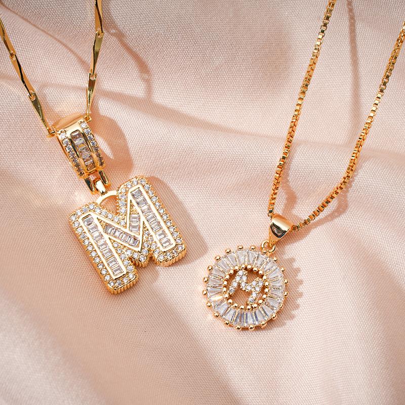 LuminaLetter™ 14K Gold Initial Necklace
