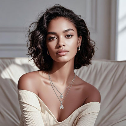 LuminaLetter™ 14K Gold Initial Necklace