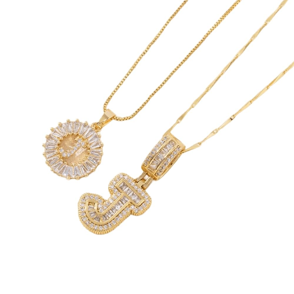 LuminaLetter™ 14K Gold Initial Necklace